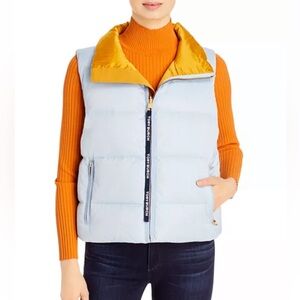 Tory Burch Sport Reversible Sky Puffer Vest, Size S, Excellent condition!